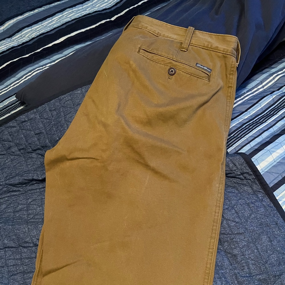 Eddie Bauer camel colored khakis - 36x34